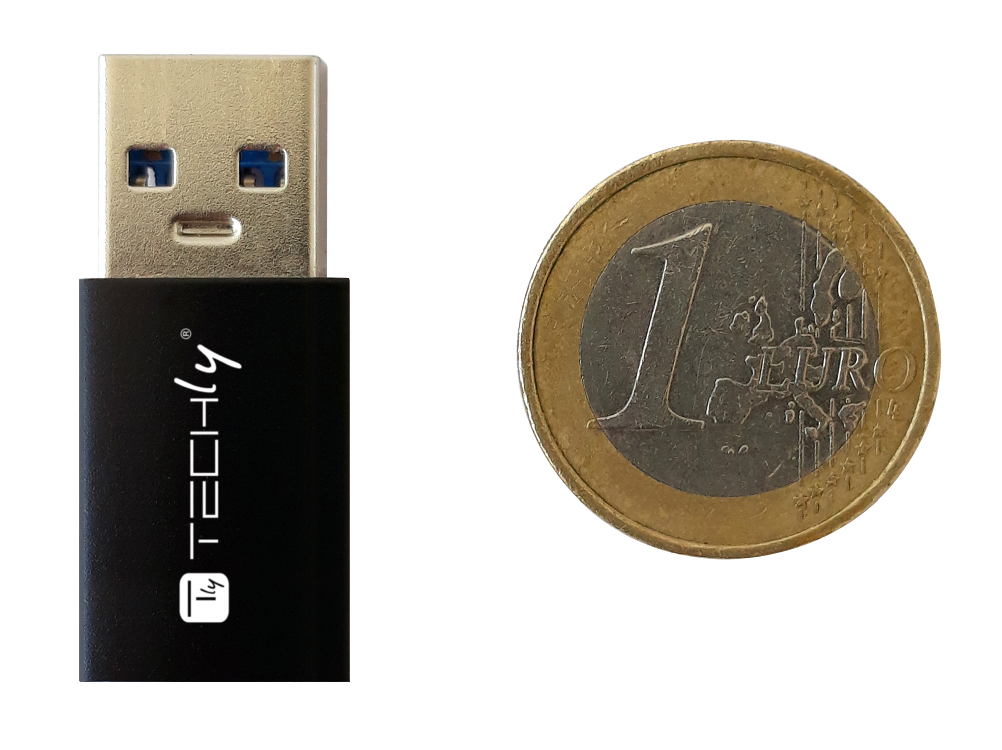 Adattatore Convertitore USB 3.0 USB A Maschio a USB-C™ Femmina Nero - immagine 2