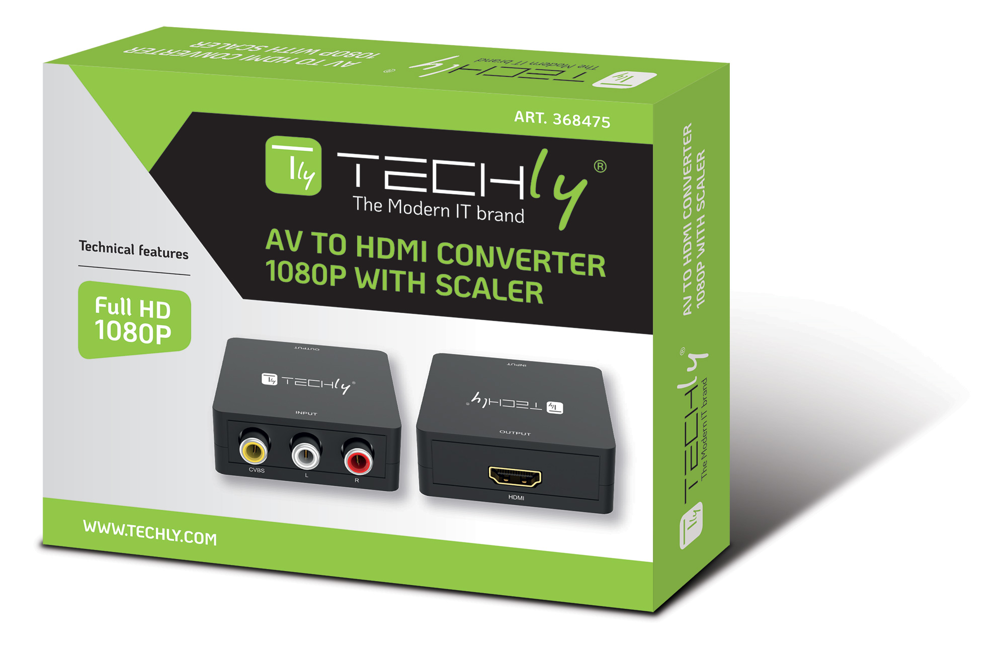 Mini Convertitore Video Composito a HDMI 720p 1080p con Cavo USB - immagine 2