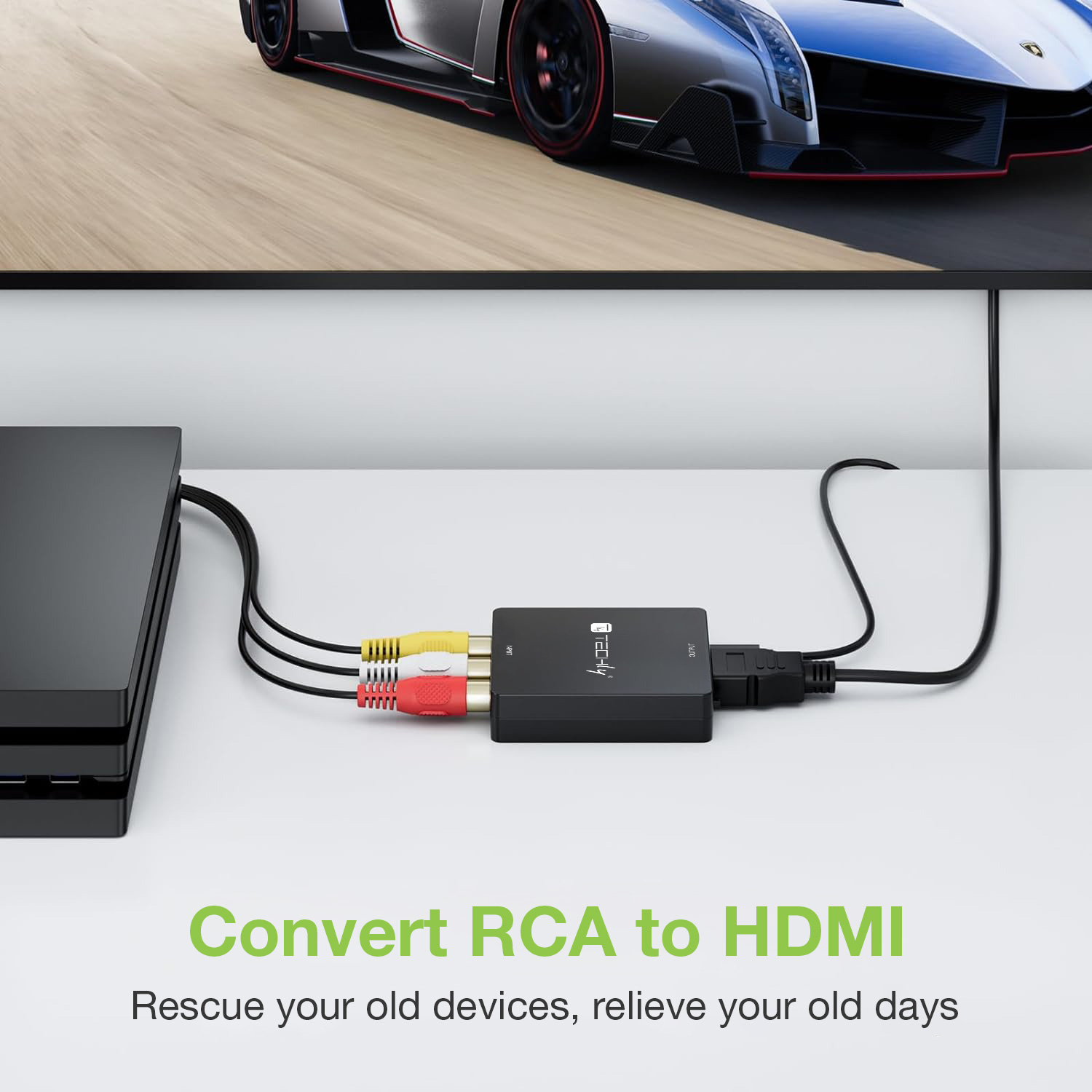Mini Convertitore Video Composito a HDMI 720p 1080p con Cavo USB - immagine 7