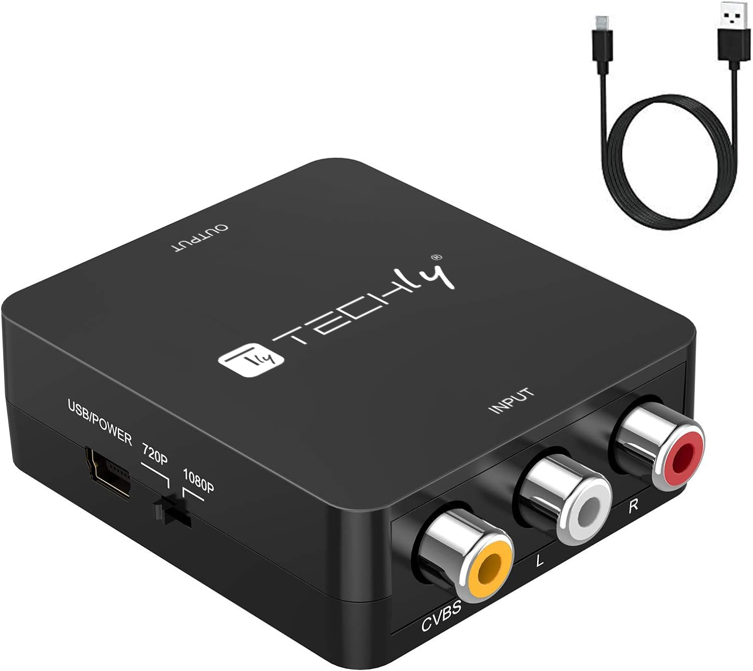 Mini Convertitore Video Composito a HDMI 720p 1080p con Cavo USB - immagine 9