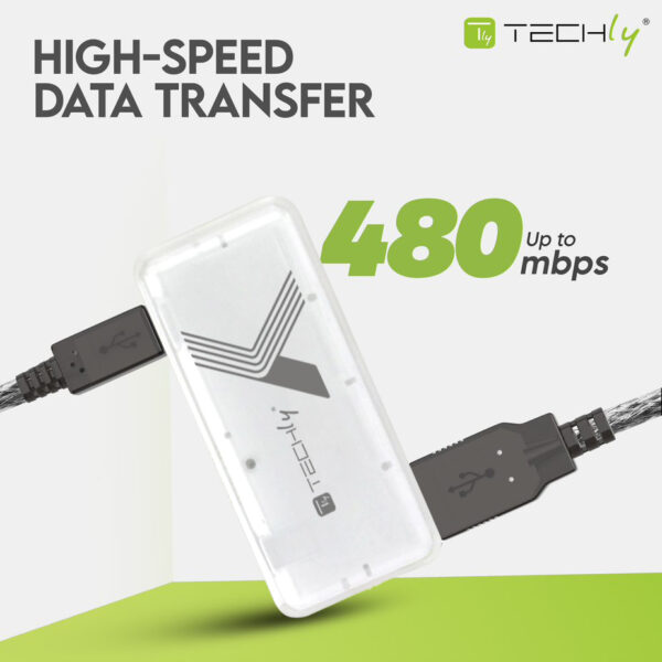 Mini Hub USB Hi Speed 4 Porte Bianco - immagine 4