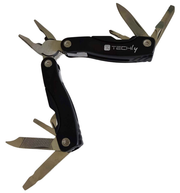 Mini Pinza Multiuso in Acciaio Inossidabile e Alluminio con Custodia - immagine 4