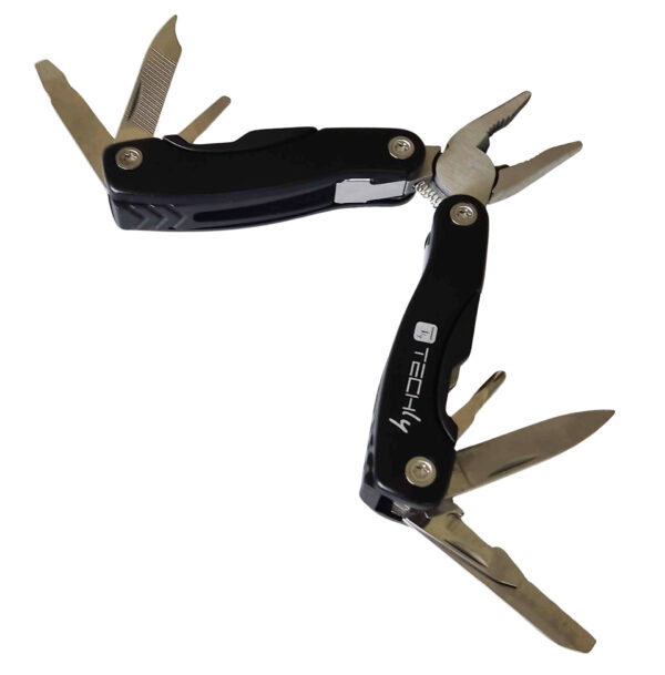 Mini Pinza Multiuso in Acciaio Inossidabile e Alluminio con Custodia - immagine 3