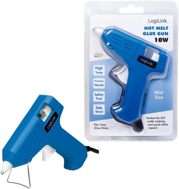 Mini pistola per Colla a Caldo, 10W, blu - immagine 8