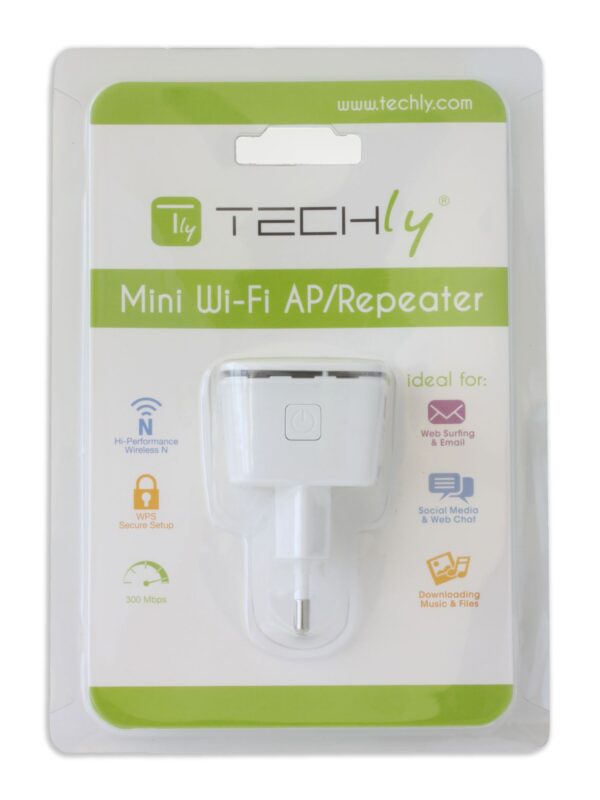 Mini Ripetitore Wireless 300Mbps Amplificatore da Muro Repeater7 - immagine 2