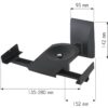 Coppia Staffe Speakers a Parete fino a 25kg Nero - immagine 3