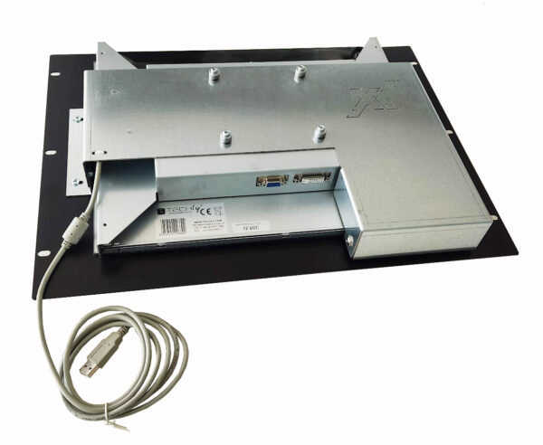 Monitor LCD 17'' Touch Screen per Rack 19'' 8 Unità Nero - immagine 2