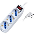 Multipresa 3 Posti Italiana Bipasso / Schuko con spina 10A