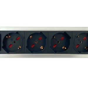 Multipresa 4 posti UNEL da Rack 10'' con Interruttore Spina Italiana 1,5U