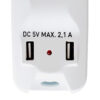 Multipresa 5 Posti Italiana Bipasso con 2 Prese USB - immagine 5