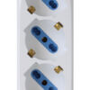 Multipresa 5 Posti Italiana Bipasso con 2 Prese USB - immagine 3