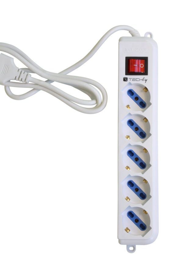 Multipresa 5 Posti Italiana Bipasso / Schuko - immagine 2
