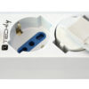 Multipresa 5 Posti Italiana Bipasso / Schuko Cavo 5m - immagine 6