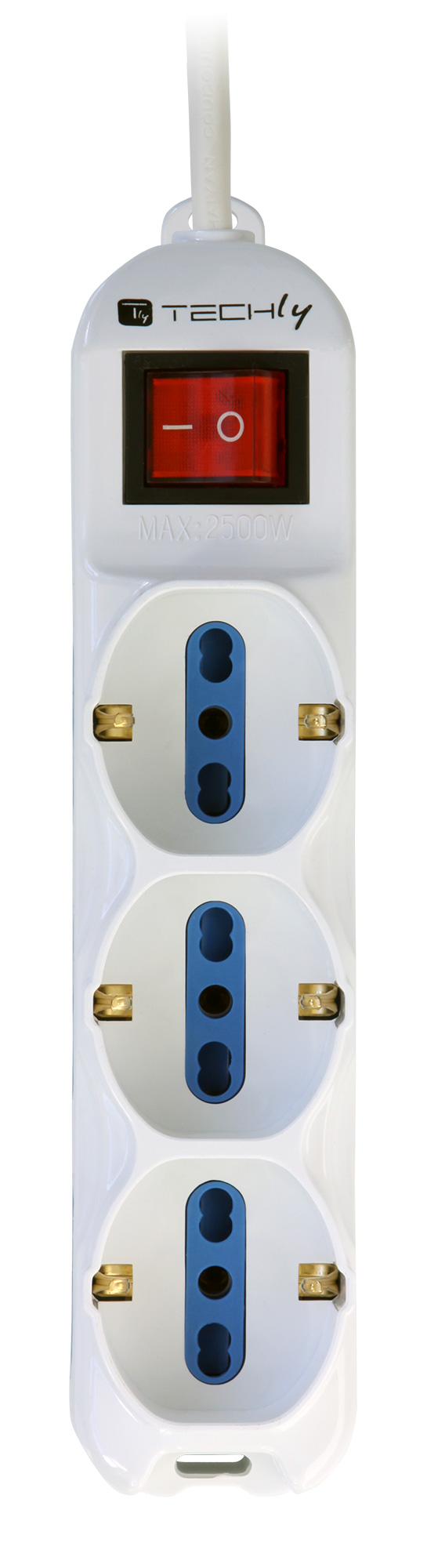 Multipresa 6 Posti Italiana Bipasso / 3 Schuko con Interruttore - immagine 3