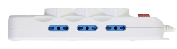 Multipresa 6 Posti Italiana Bipasso con 2 Prese USB Bianca - immagine 6