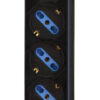 Multipresa 6 Posti Italiana Bipasso con Interruttore Nero - immagine 2