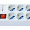 Multipresa 6 Posti Italiana Bipasso / Schuko Angolata - immagine 3