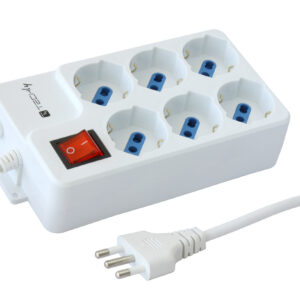 Multipresa 6 Posti Italiana Bipasso / Schuko Angolata