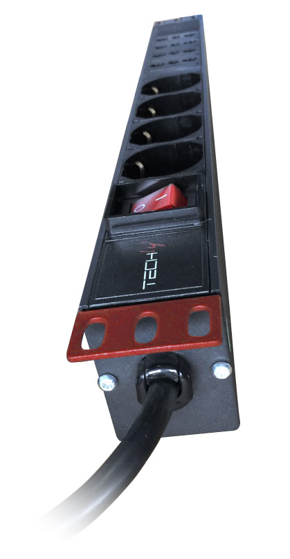 Multipresa 8 Posizioni da Rack 19'' con Interruttore Spina Italiana 1U - immagine 6