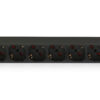 Multipresa 8 Posti da Rack 19'' con Interruttore Spina Italiana 1U