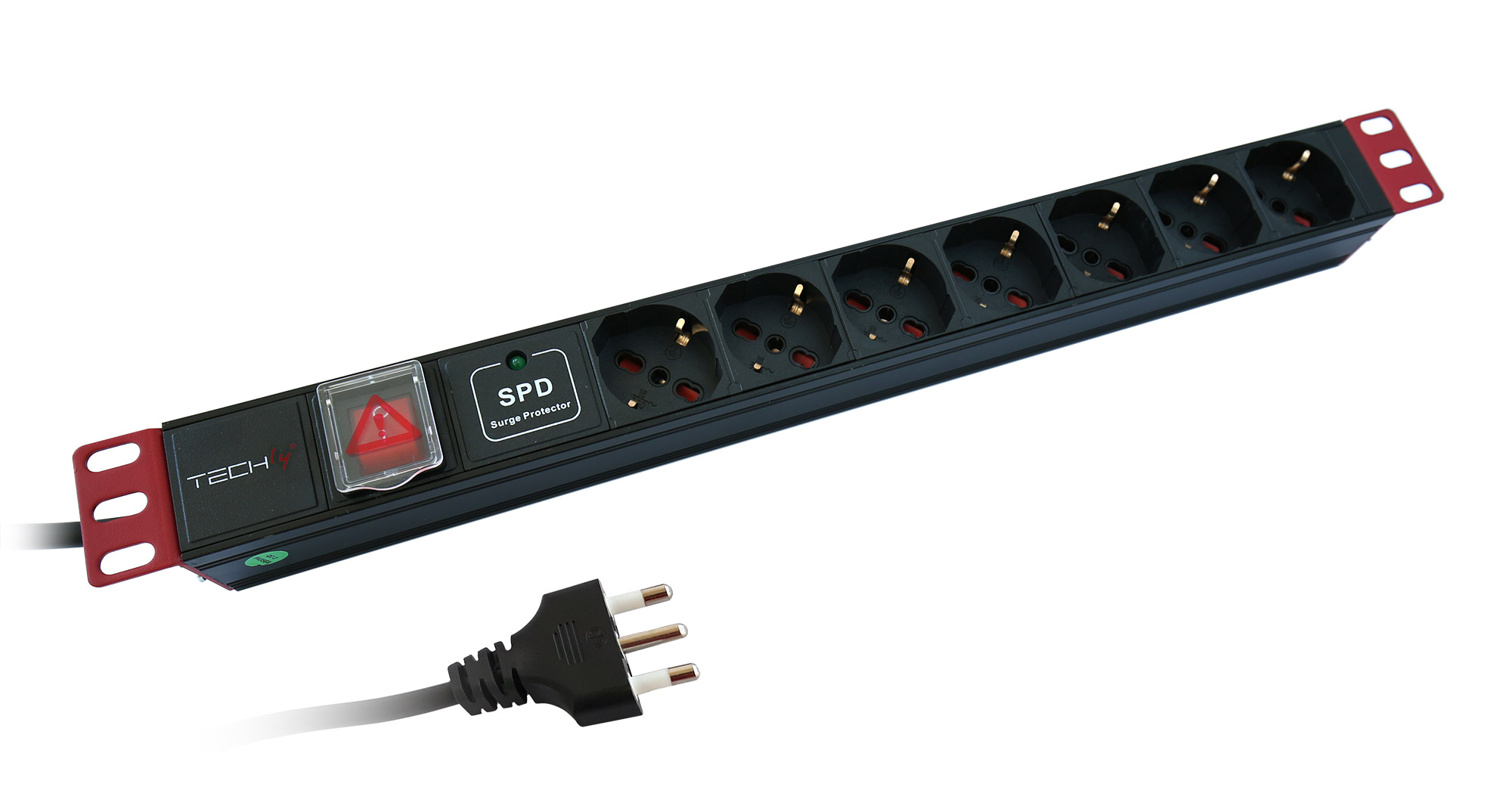 Multipresa da Rack 19'' 7 Posti con limitatore da sovratensioni