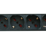 Multipresa 7 Posti da Rack 19'' con Protezione da Dispersioni Spina Italiana 1U