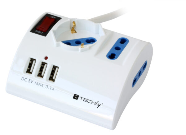 Multipresa da Tavolo 3 Posti con Porte USB - immagine 6