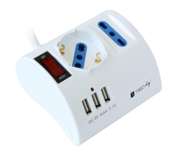 Multipresa da Tavolo 3 Posti con Porte USB - immagine 4
