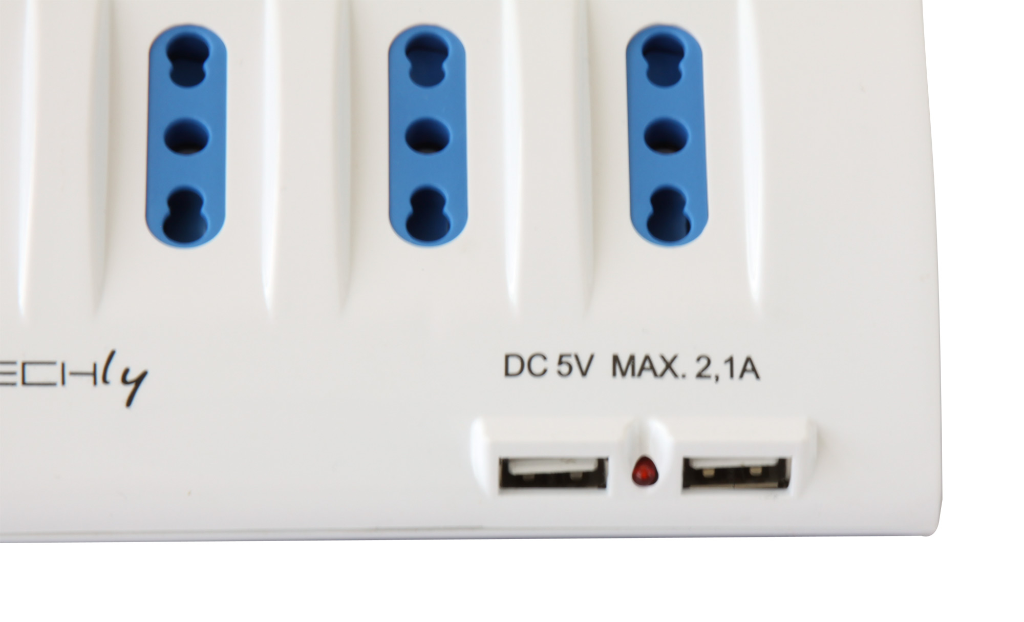 Multipresa da Tavolo 4 prese Italiane Bipasso 2 Schuko e 2 USB Bianca - immagine 5