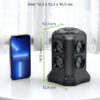 Multipresa da Tavolo a Torretta Salvaspazio 8 Prese Schuko 2 USB-A e 2 USB-C™ - immagine 2