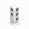 Multipresa da Tavolo Torretta di Alimentazione 11 Prese Schuko 2 USB-A e 2 USB-C™