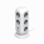 Multipresa da Tavolo Torretta di Alimentazione 11 Prese Schuko 2 USB-A e 2 USB-C&trade;