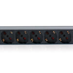 Multipresa 6 Posti da Rack 19'' con Interruttore 2xUSB Spina Italiana 1U