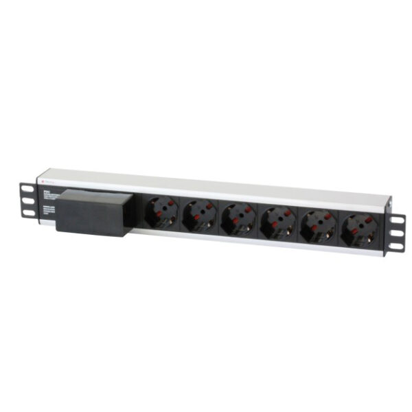 Multipresa 6 Posti da Rack 19'' con Magnetotermico Spina Italiana 1,5U - immagine 3
