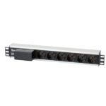 Multipresa 6 Posti da Rack 19'' con Magnetotermico Spina Italiana Cavo 3 metri 1U