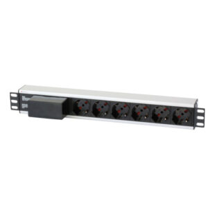 Multipresa 6 Posti da Rack 19'' con Magnetotermico Spina Italiana Cavo 3 metri 1U