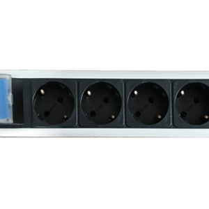 Multipresa 6 Posti da Rack 19'' con Magnetotermico Spina Schuko Angolata 1.5U