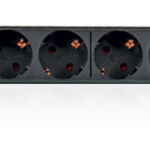 Multipresa 6 Posti da Rack 19'' con Magnetotermico Spina Schuko Angolata 1U