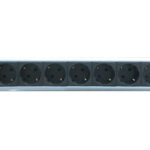 Multipresa 8 Posti da Rack 19'' con Interruttore Spina Schuko Angolata 1.5U