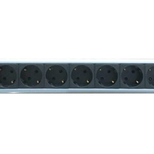 Multipresa 8 Posti da Rack 19'' con Interruttore Spina Schuko Angolata 1.5U