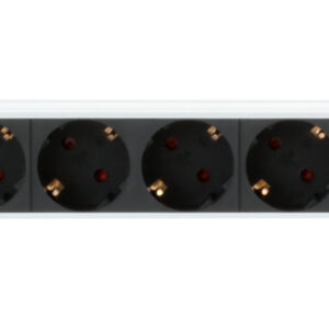 Multipresa 8 Posti da Rack 19'' Spina Schuko Angolata 1U