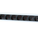 Multipresa Verticale 12 Posti da Rack 19'' con Magnetotermico Spina Italiana