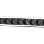 Multipresa Verticale per Rack 12 Posti Schuko con Magnetotermico Spina Schuko Angolata 1U