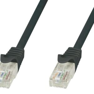 Cavo di rete Patch in CCA Cat.5E Nero UTP 20m