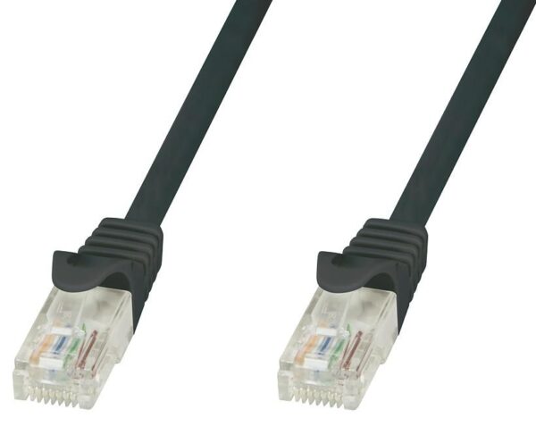 Cavo di rete Patch in CCA Cat.5E Nero UTP 20m