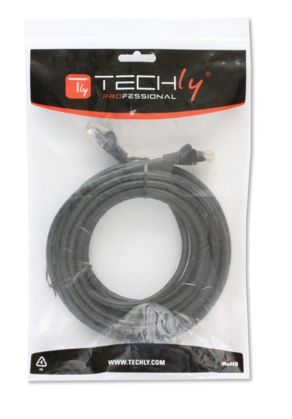 Cavo di rete Patch in CCA Cat.5E Nero UTP 20m - immagine 2