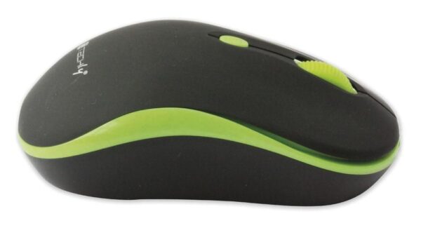 Mouse Wireless 2.4GHz 800-1600 dpi Nero/Verde - immagine 3