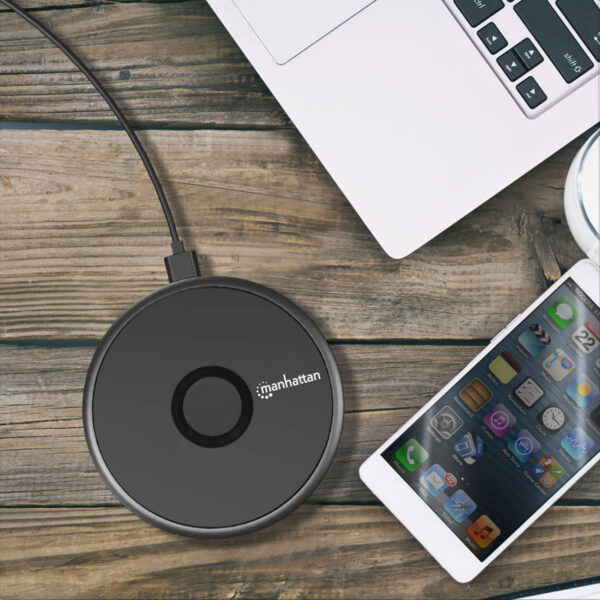Pad di Ricarica Wireless Veloce 10W Nero - immagine 10