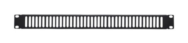 Pannello di Chiusura Ventilato 1U Nero per Rack Audio Video