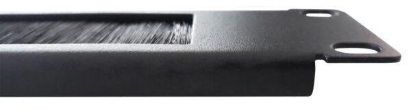 Pannello Passacavi 1U Forato con Spazzola Nero - immagine 3